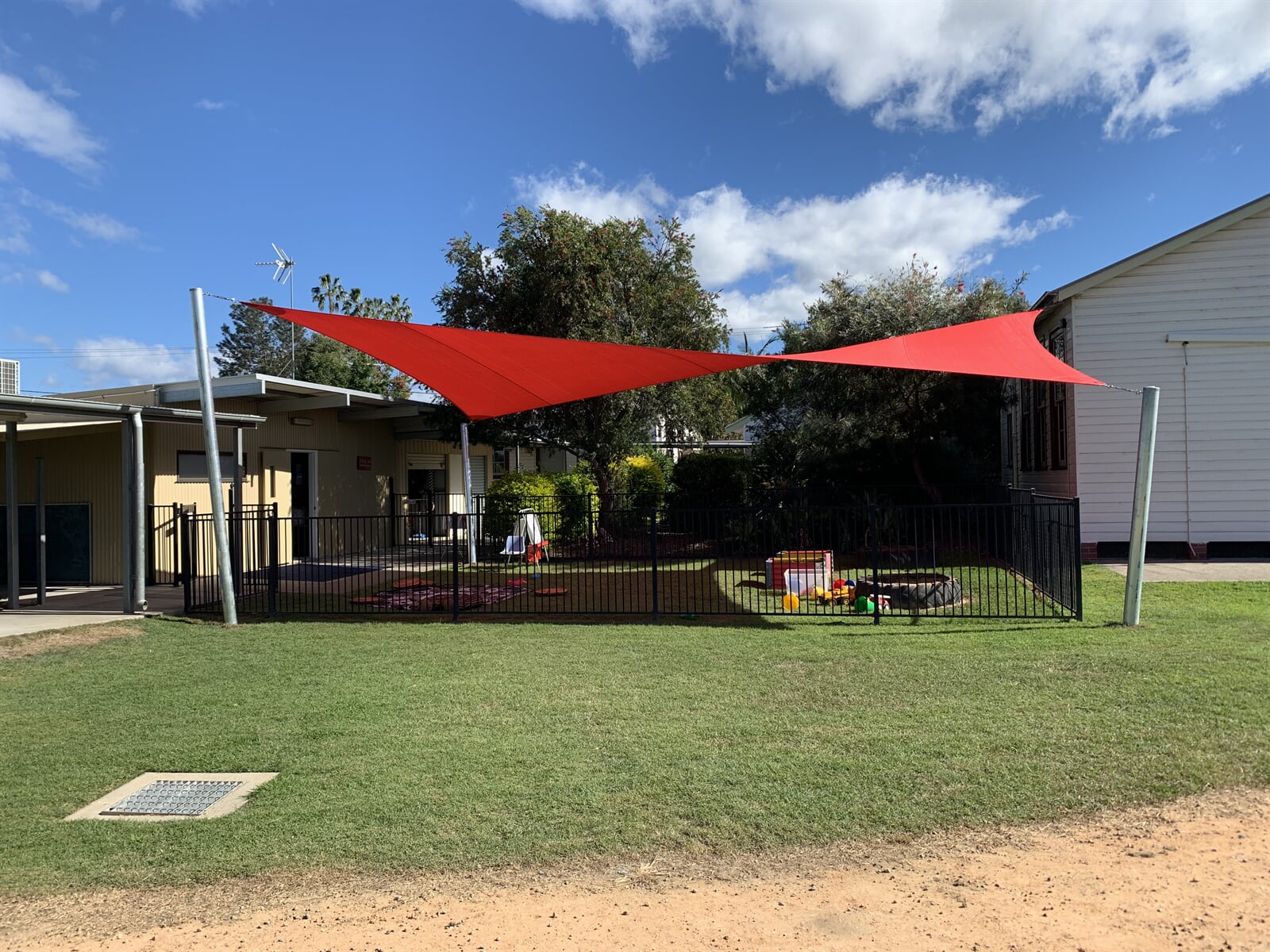 Custom shade sails installed at a Coffs Harbour property by North Coast Shade